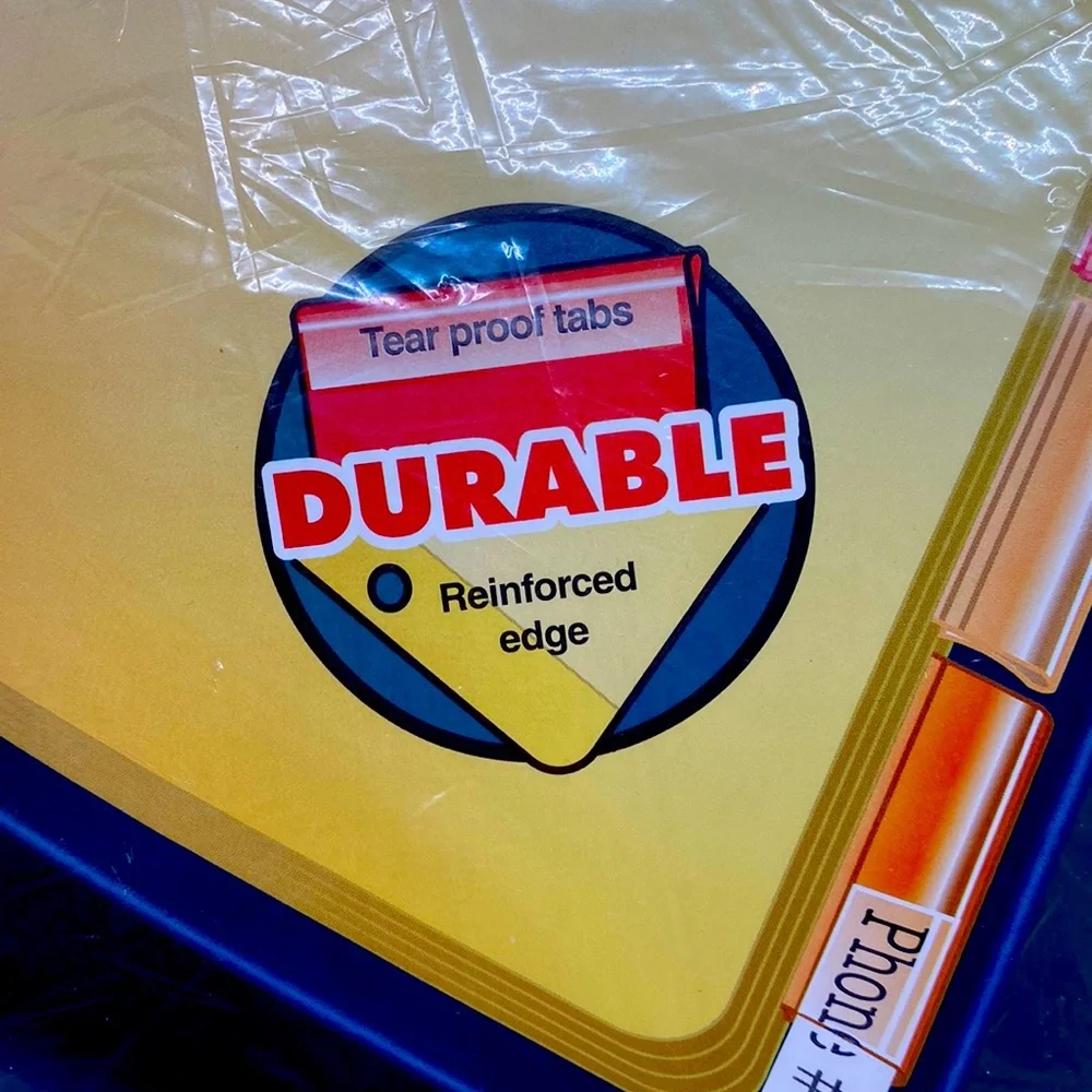 NWT WilsonJones Tab Dividers to keep binders organized. 8 multicolor tabs.